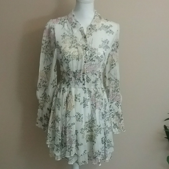 🆕Free People Floral Peasant Dress - Picture 3 of 7